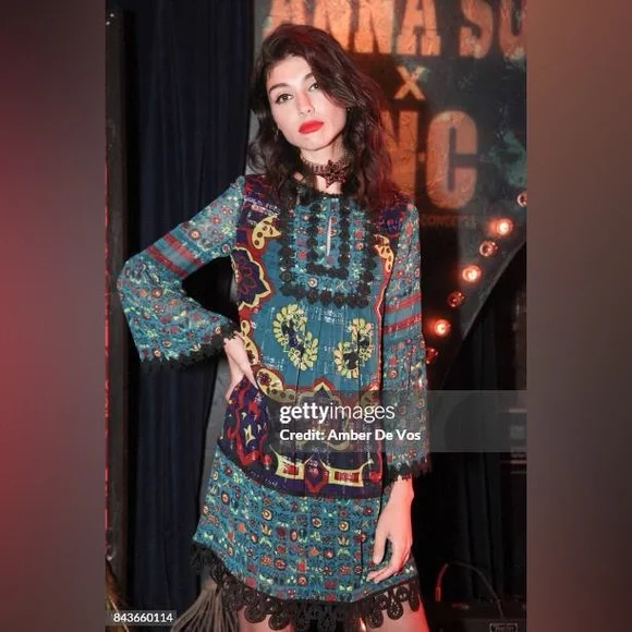 Anna Sui x INC long sleeve dress, size large - threedaughtersproperties.com